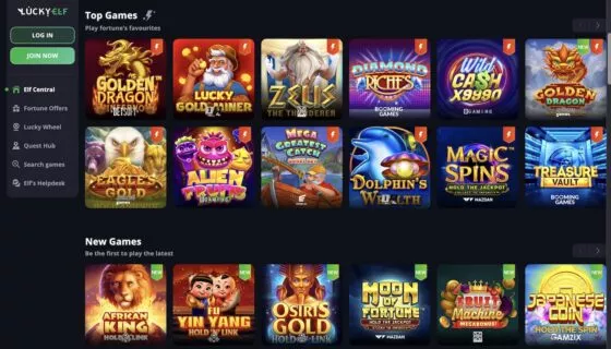 LuckyElf Casino-Spielautomaten