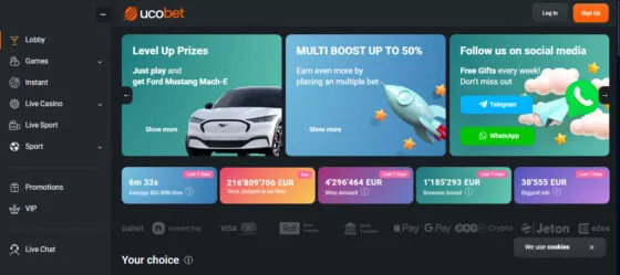 Offizielle Website von Ucobet Casino