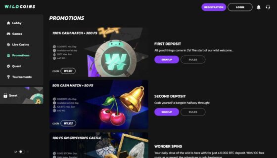 Casino Bonus WildCoins