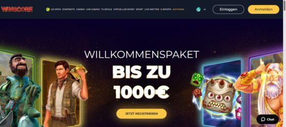 Winscore Hauptseite