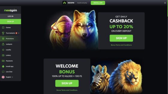 NeoSpin Casino - Aktien