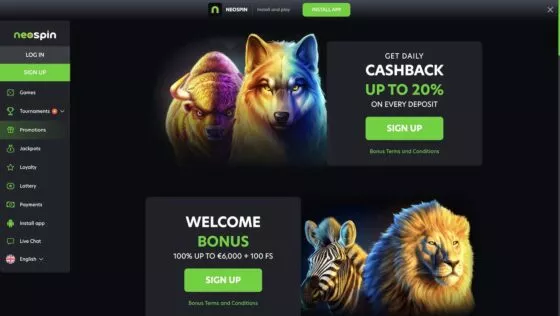 NeoSpin Casino-Aktionen