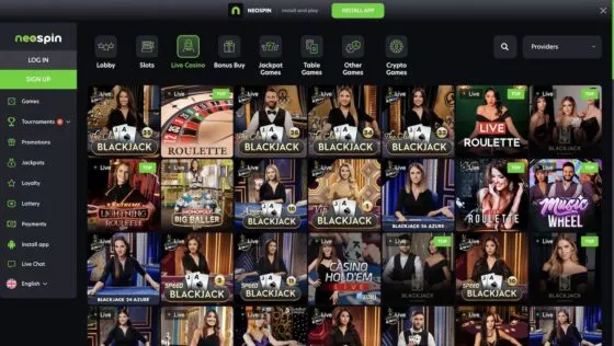 NeoSpin Live-Casino