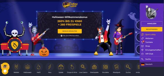 Rolling Slots - Hauptseite