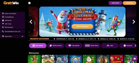 Offizielle Website von Gratowin Casino