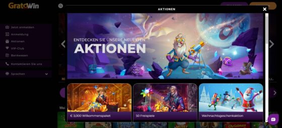 Gratowin Actionen