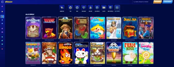 Wonaco Casino-Spielautomaten