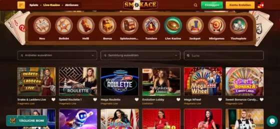 Smokace Live-Casino