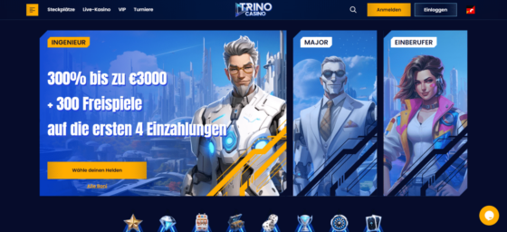 Trino Casino Hauptseite