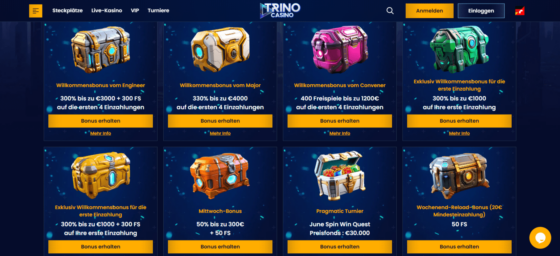 Aktionen Trino Casino