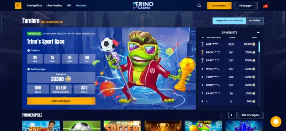 Trino Casino-Turniere