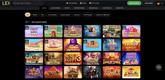 Lex Casino-Spielautomaten