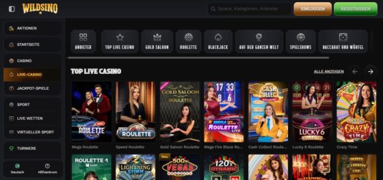 Wildsino Live-Kasino