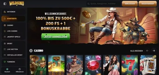 Offizielle Website von Wildsino Casino