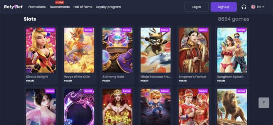 BetyBet-Spielautomaten