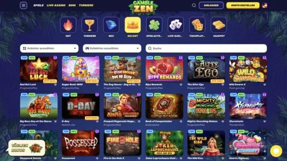 Gamblezen Casino-Spielautomaten