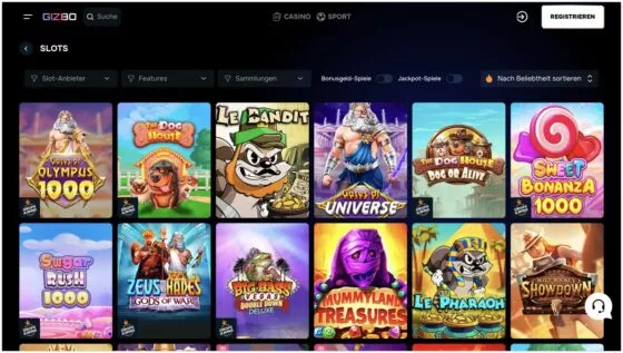 Gizbo Casino-Spielautomaten