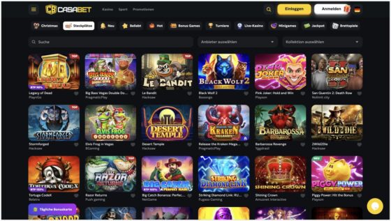 Spielautomaten von Casabet