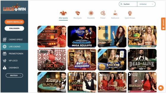 Locowin Live-Casino