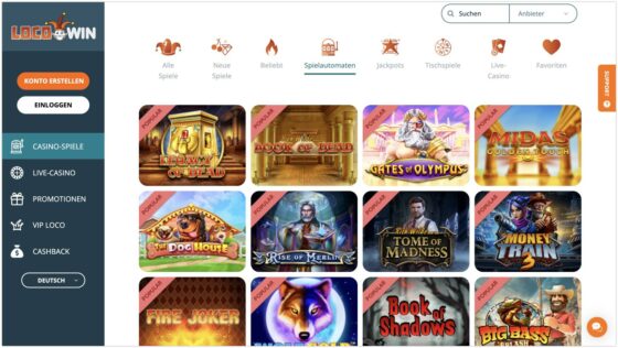 Locowin Casino-Spielautomaten