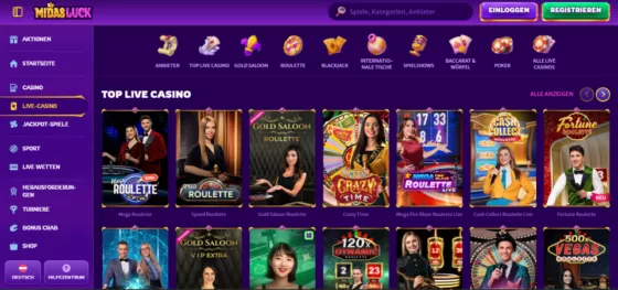 MidasLuck Live-Casino