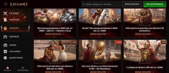 Legiano-Aktionen für österreichische Spieler