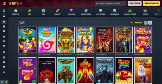 AllySpin Casino-Spielautomaten