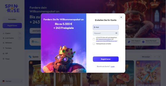 SpinRise anmeldung