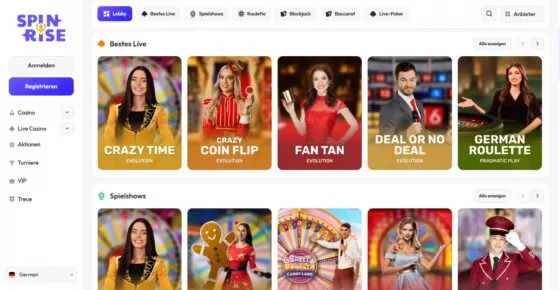 SpinRise Live-Casino