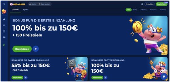 God Of Coins Casino-Aktionen