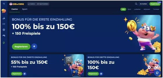 God Of Coins Casino-Aktionen