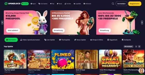 Offizielle Website von Spinoloco Casino