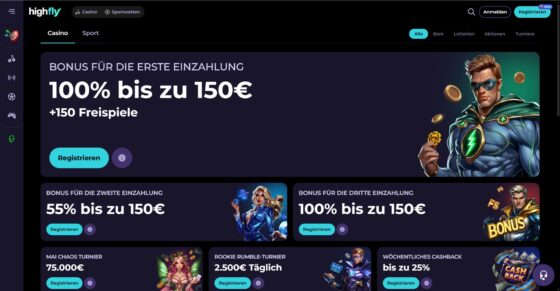 Highflybet werbeaktionen