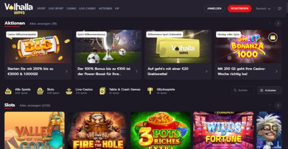 Valhalla Wins Hauptseite