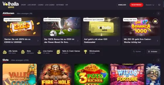 Offizielle Website von Valhalla Casino