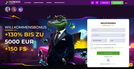 Offizielle Website von 11 Croco Casino