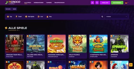 11 Croco Casino-Spielautomaten