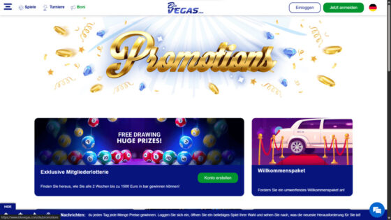 BluVegas Werbeaktionen