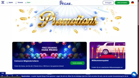 BluVegas Casino-Aktionen