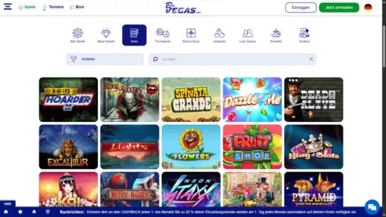 BluVegas Casino-Spielautomaten