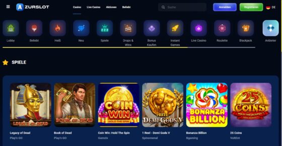 AzurSlot Spiele