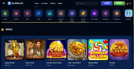 AzurSlot Casino-Spielautomaten