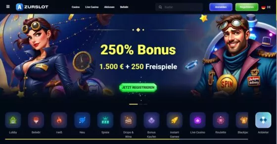 Offizielle Website von AzurSlot Casino