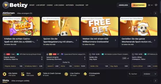 Offizielle Website von Betizy Casino