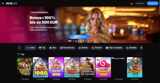 Offizielle Website von UnlimLuck Casino
