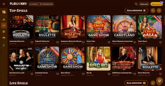 Playjonny Live-Casino