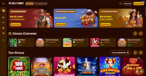 Offizielle Website von Playjonny Casino