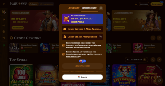 Playjonny-registration