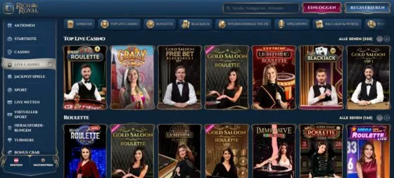 Rich Royal Live-Casino