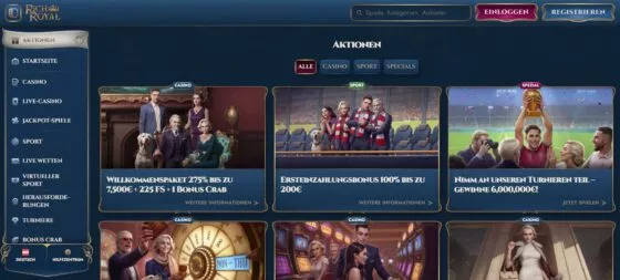 Rich Royal Casino-Aktionen